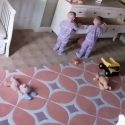 VIRAL: Touching Video Shows Toddler Rescuing Twin
